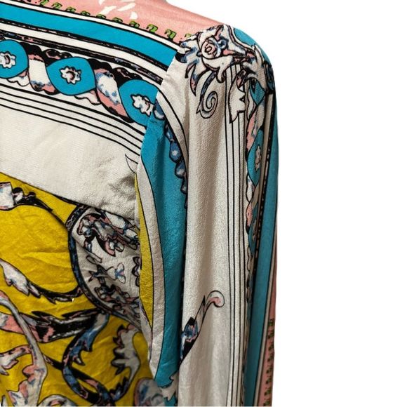 Hale Bob Multicolor Silk Blouse | Sz. S | EUC - Picture 11 of 13